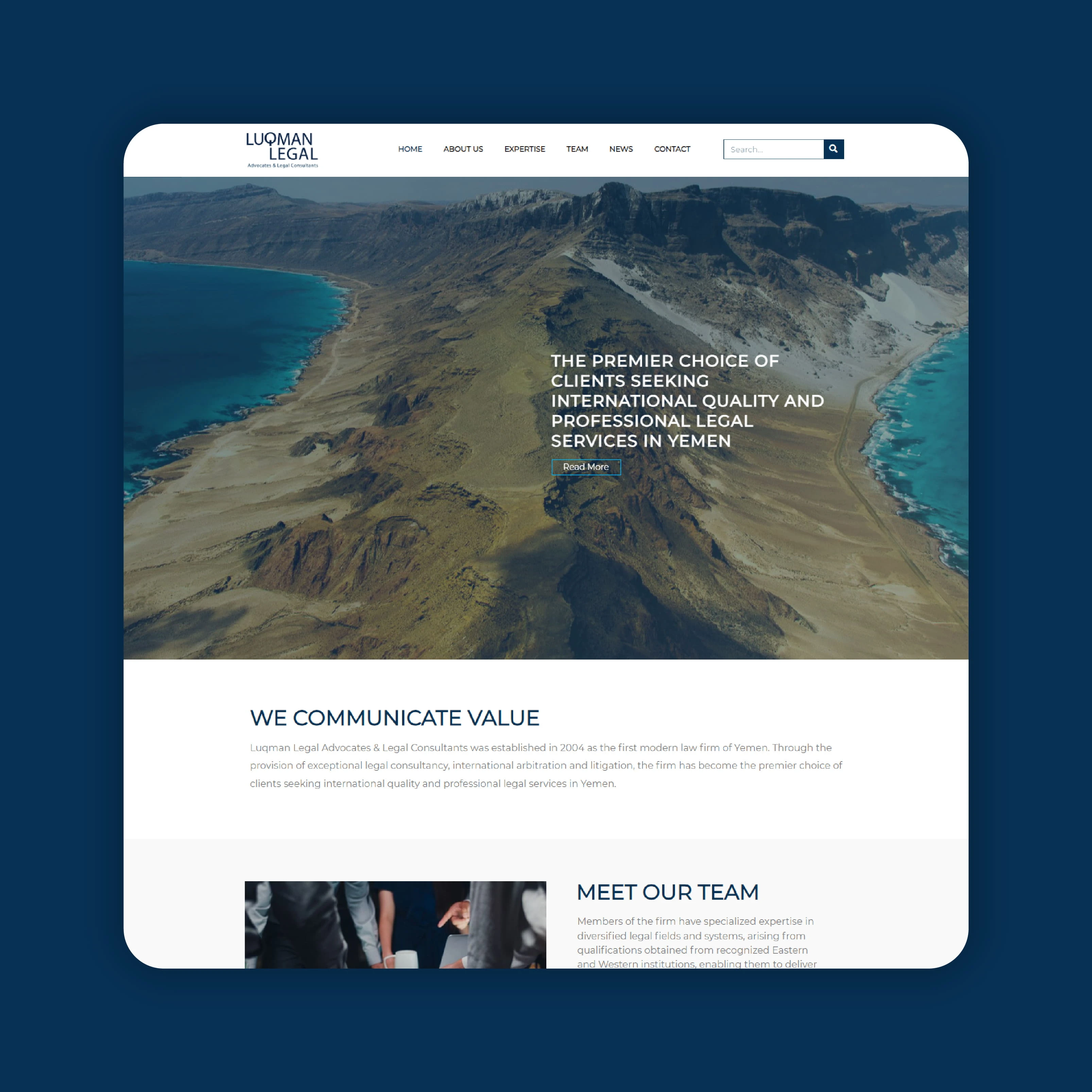 Luqman Legal website
